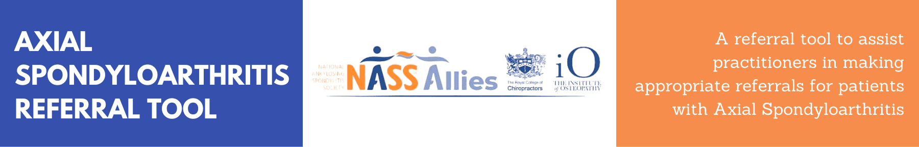 NASS, axial spondyloarthritis referral tool, RCC, institute of osteopathy