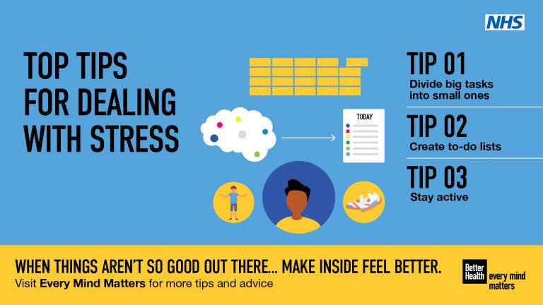 NHS, stress, mental health, every mind matters, better health